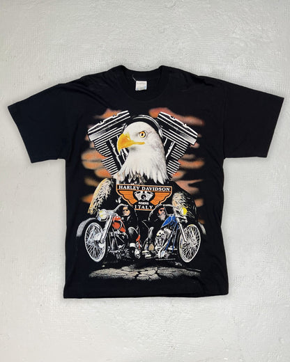90s Harley Davidson Riders Italy Single Stitch Tee