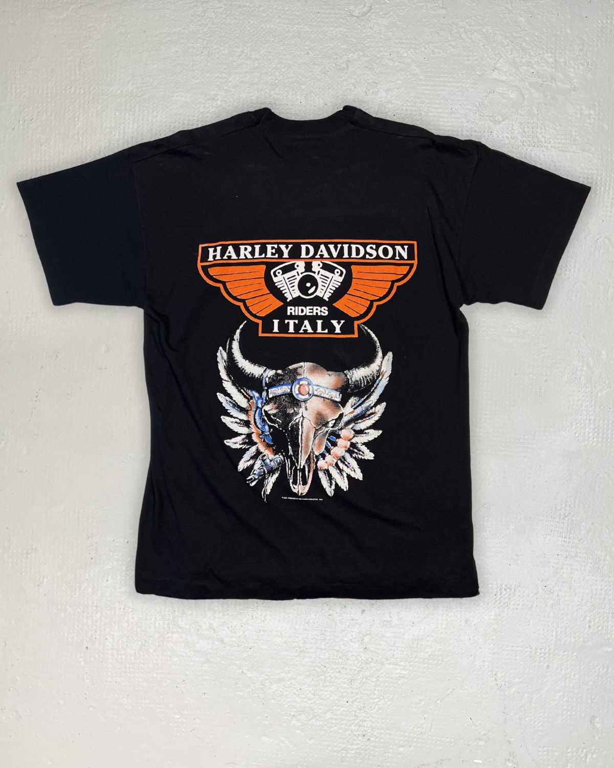 90s Harley Davidson Riders Italy Single Stitch Tee