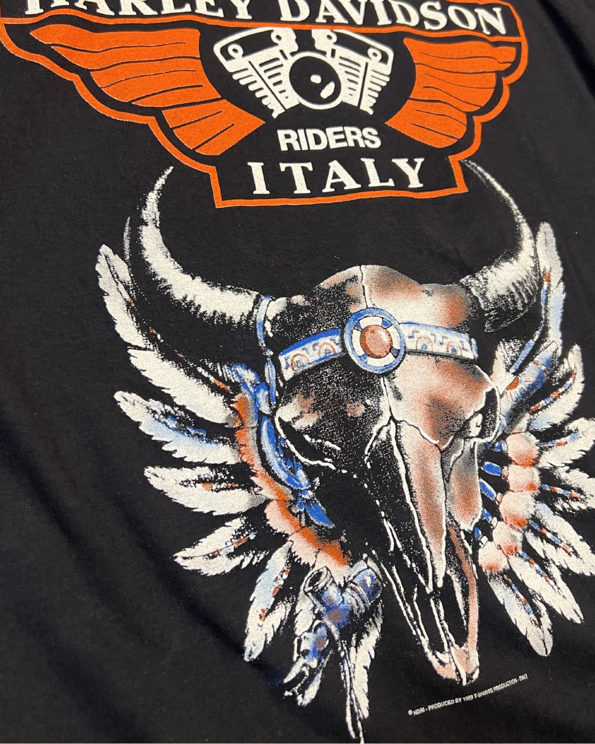 90s Harley Davidson Riders Italy Single Stitch Tee