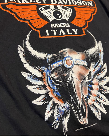 90s Harley Davidson Riders Italy Single Stitch Tee