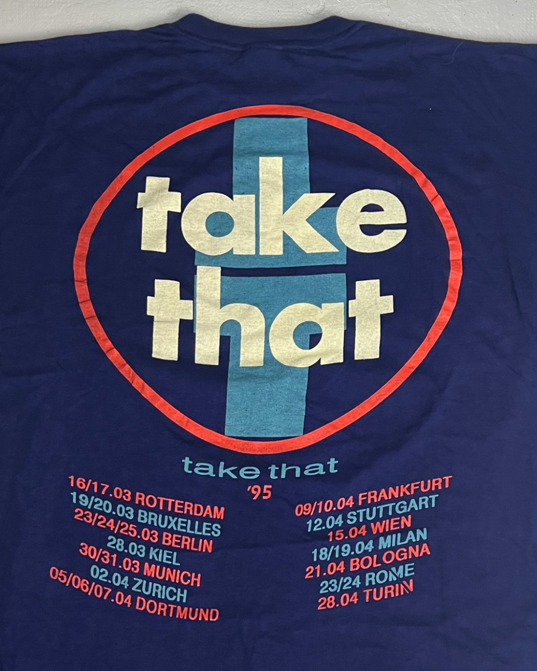Take That 1995 European Tour Tee